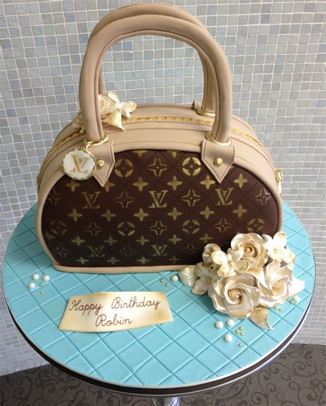 louis vuitton handbag cake design